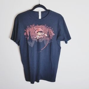 Woot black graphic tshirt ninja red riding hood